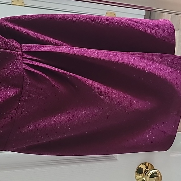 SPEECHLESS WOMENS JUNIORS METALLIC FUCHSIA SPARKLING PARTY PROM DRESS SIZE 11 - Picture 4 of 16